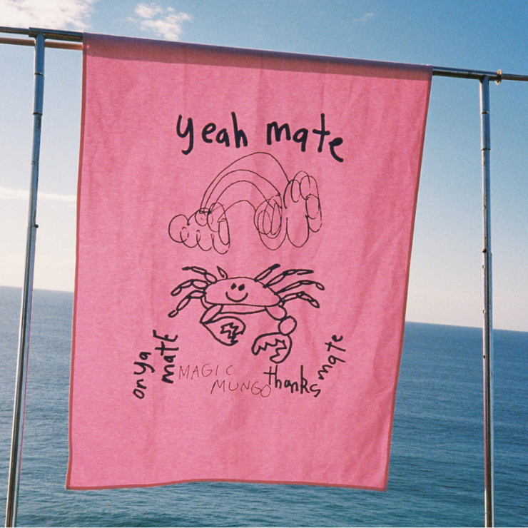 YEAH MATE WALL ART - pink