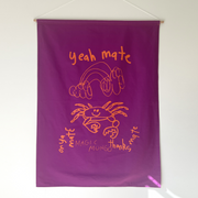 YEAH MATE WALL ART - Magenta