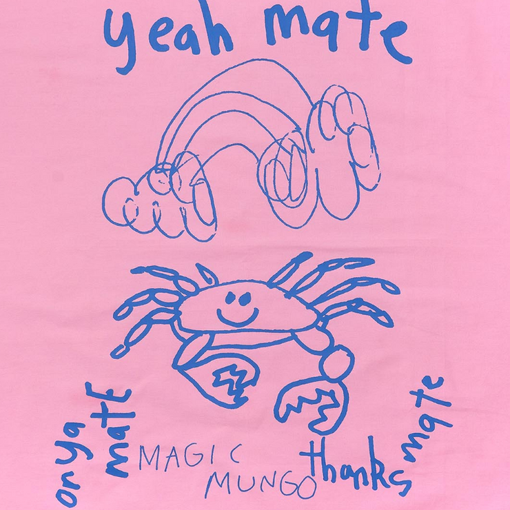 YEAH MATE WALL ART - pink